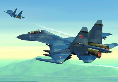 Khi F/A-18E/F Super Hornet cua My dau voi Su-30 cua Nga-Hinh-16