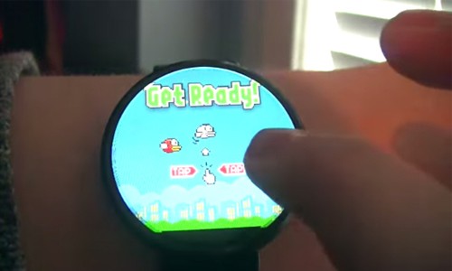 Flappy Bird tai xuat tren thiet bi chay Android Wear