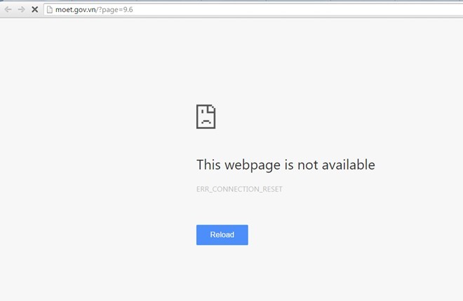 Bo GD&DT khong chác trang web tra diẻm thi thong suót