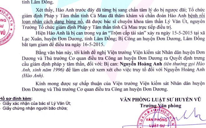 Xac dinh Hao Anh trom cap, cong an de nghi truy to