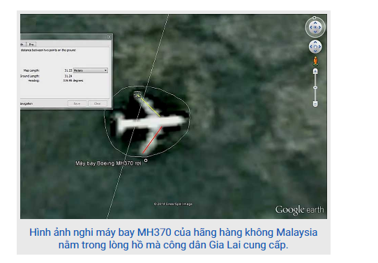 Lam ro thong tin nguoi dan “tim thay” may bay MH370 cua Malaysia mat tich