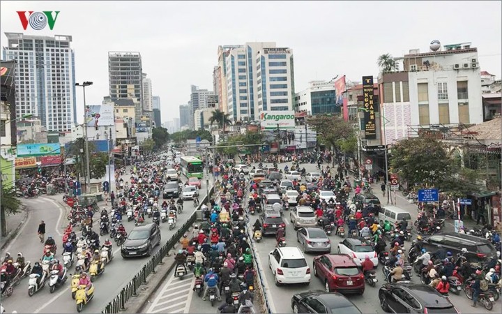 Anh: Ha Noi un tac trong ngay di lam dau tien nam 2019-Hinh-10