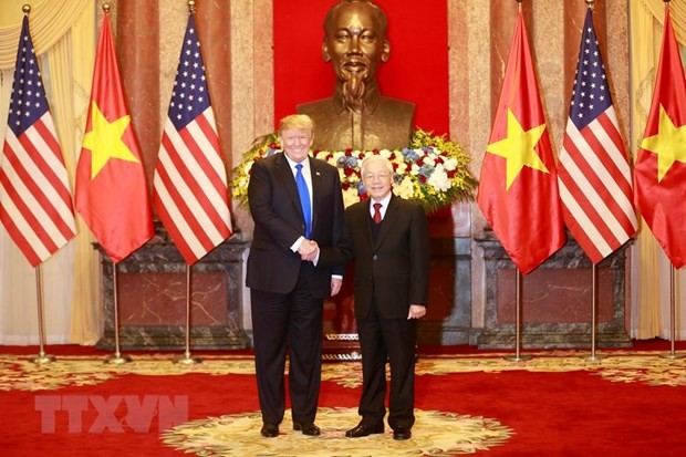 Tong thong Donald Trump moi Tong Bi thu, Chu tich nuoc Nguyen Phu Trong tham Hoa Ky