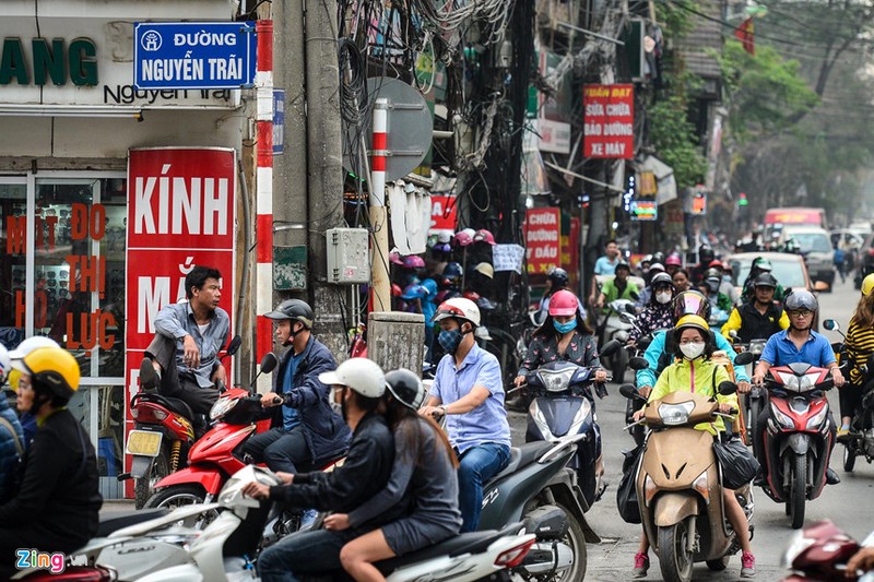 Toan canh 2 tuyen duong Ha Noi du dinh thi diem cam xe may-Hinh-5