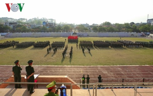 Bo doi, cong an Dien Bien chuan bi cho le dieu binh 30/4