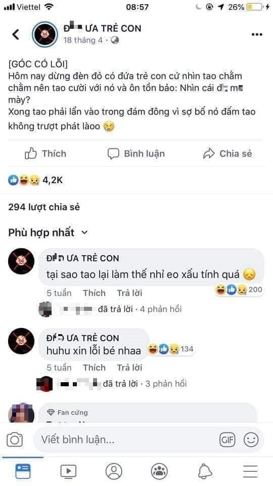 Trang facebook keu goi bai tru, bao hanh tre em khien du luan phan no