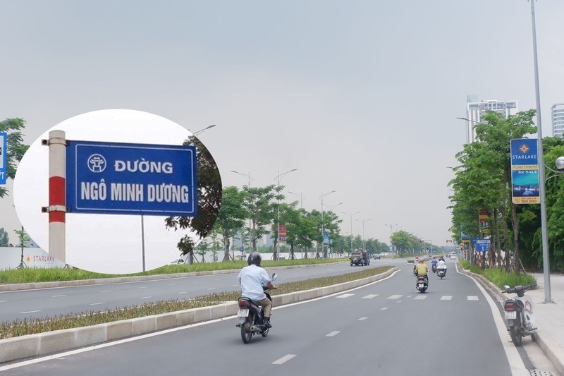 Ha Noi bat ngo thao go bien ten duong Ngo Minh Duong