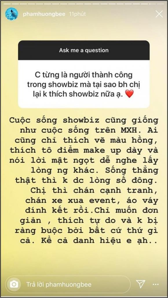 Pham Huong cung tiet lo li do that su phai tu bo Vbiz-Hinh-2
