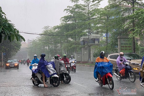 Du bao thoi tiet 19/7, Ha Noi mua giong, de phong gio giat manh