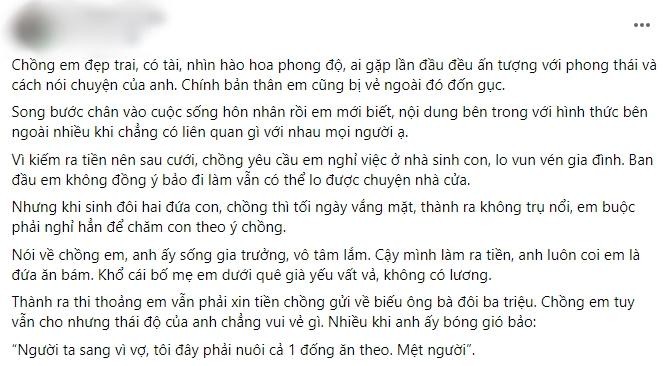 Me de om nang, vo xin chong tien chua benh thi bi ep ky giay ly hon