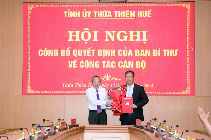 Ong Pham Duc Tien lam Pho Bi thu Tinh uy Thua Thien Hue