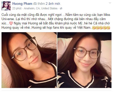 Pham Huong kham pha nuoc My sau chung ket Miss Universe