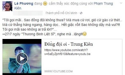 Le Phuong hanh dong bat thuong sau khi Quy Binh he lo su that
