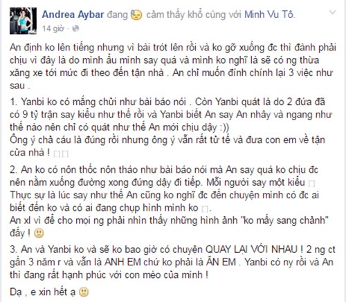 Andrea Yanbi len tieng ve clip say xin mang chui nhau-Hinh-2