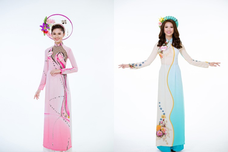 Ngam 30 nguoi dep HHVN trong ta ao dai truoc gio G