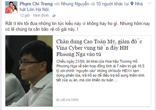 Sao Viet dong loat len tieng vu Hoa hau Phuong Nga-Hinh-2