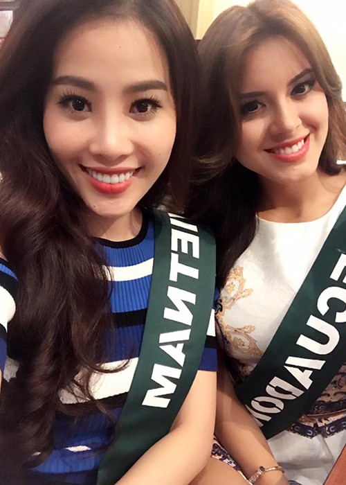 Hinh anh dau tien cua Hoa khoi Nam Em tai Miss Earth-Hinh-2