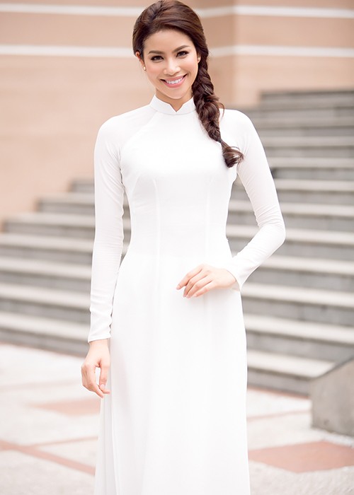 HH Pham Huong dep hut hon voi ao dai trang tinh khoi-Hinh-8