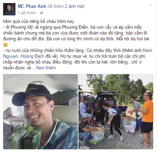 Phan Anh duoc dan mien Trung tang banh chung khi di tu thien-Hinh-2