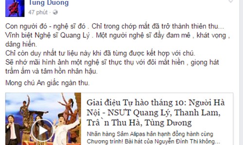 Sao Viet tiec thuong nghe si Quang Ly qua doi-Hinh-2