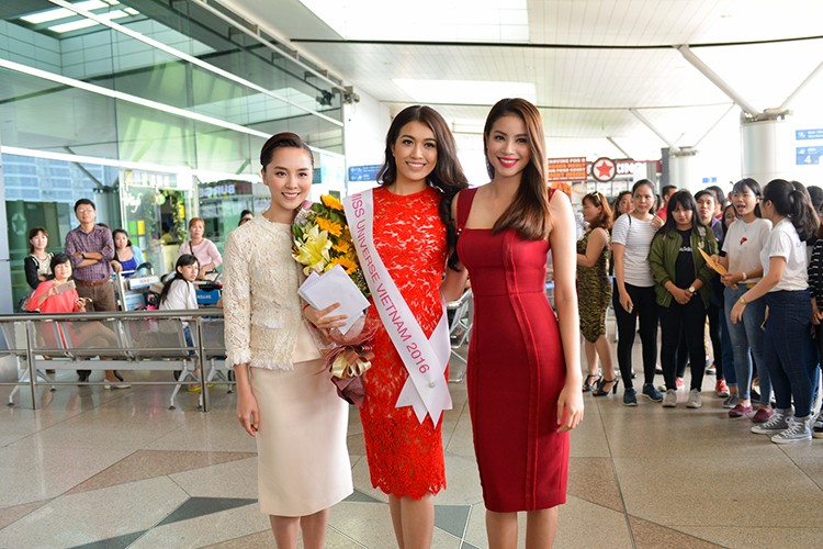 Pham Huong, Thien Ly tien Le Hang di thi Miss Universe 2016