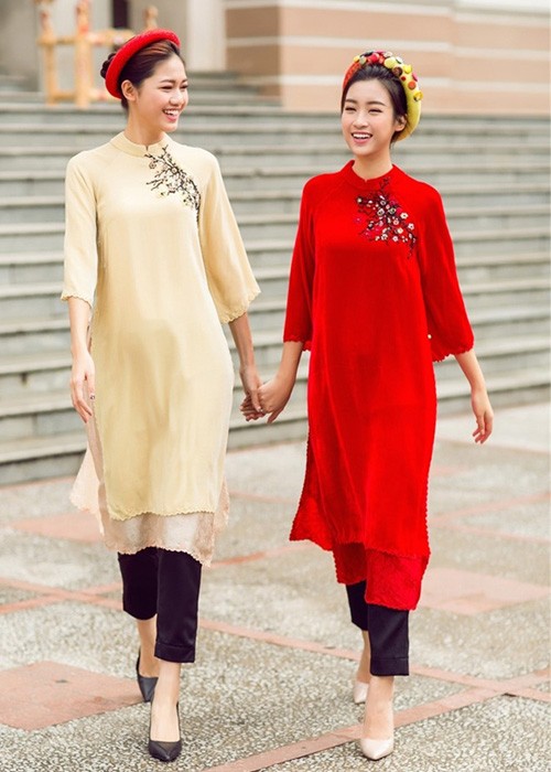 My nhan Viet dep diu dang trong ao dai don Tet-Hinh-5