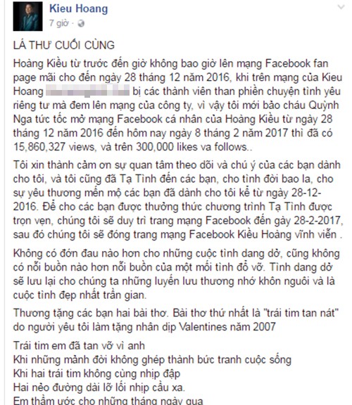 Ty phu Hoang Kieu dong Facebook, ngoi ca moi tinh dang do-Hinh-2