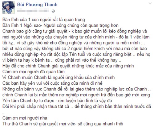Giua lum xum voi Mr Dam, Phuong Thanh: "Doi khi phai chap nhan thua"