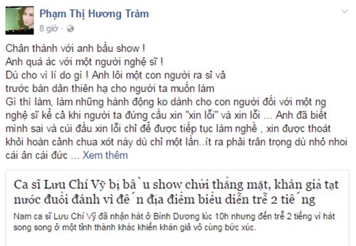 Huong Tram, Cao Thai Son benh Luu Chi Vy vu den tre bi nem ghe-Hinh-3