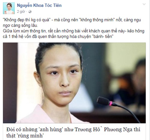 Toc Tien: “Dang buon khi tung ho Phuong Nga la anh hung”-Hinh-2