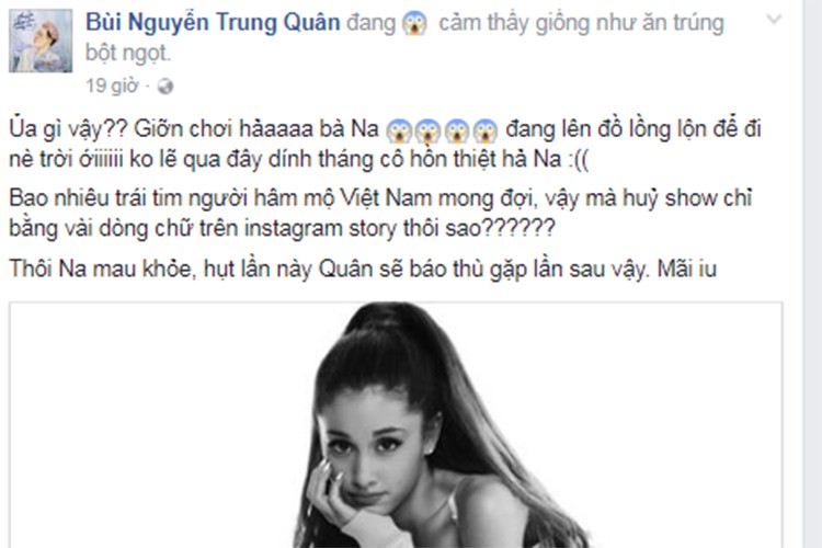 Sao Viet noi gi vu Ariana Grande bat ngo huy show o VN-Hinh-8