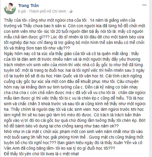 Trang Tran benh vuc NSND Anh Tu, chi trich vo Xuan Bac-Hinh-2