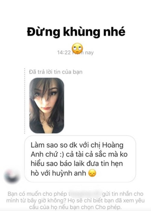 Ha Vi buc xuc khi bi che thua kem tinh cu Huynh Anh-Hinh-2