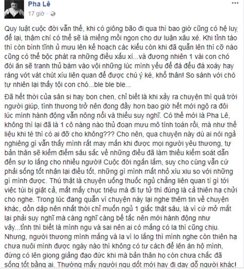 Pha Le dap tra khi bi Duong Yen Ngoc “mia mai” vu uong thuoc ngu-Hinh-2