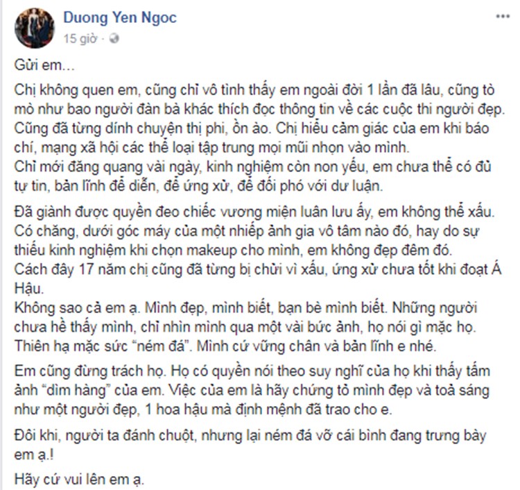 Duong Yen Ngoc dong vien Le Au Ngan Anh: "Cu vui len em a"-Hinh-3