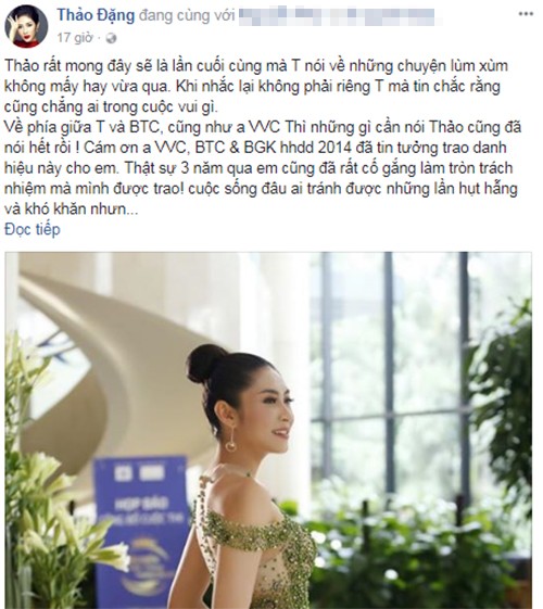 Di su kien voi danh hieu “Hoa hau Dai duong”, Thu Thao noi gi?-Hinh-2