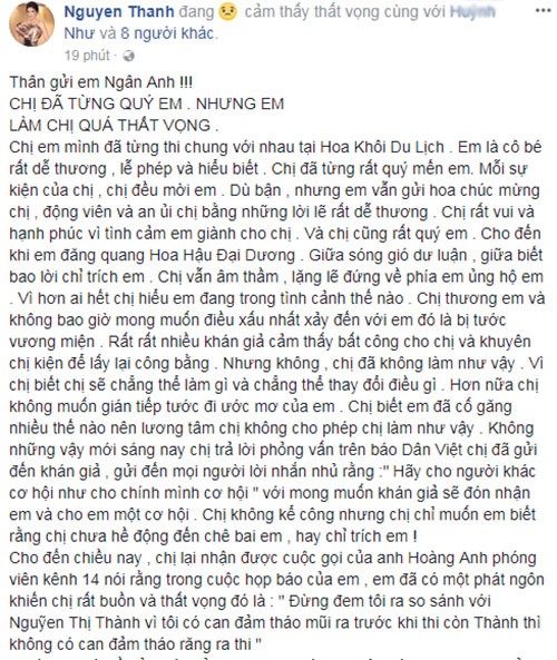 Bi Ngan Anh che khong dam thao rang, Nguyen Thi Thanh noi gi?-Hinh-2
