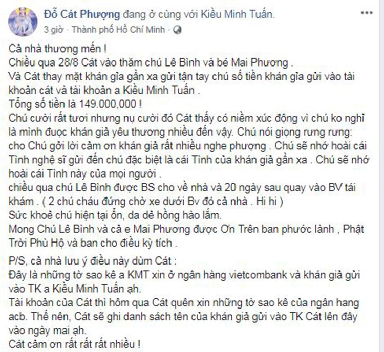 Cat Phuong tiet lo tinh hinh suc khoe moi nhat cua Mai Phuong-Hinh-3