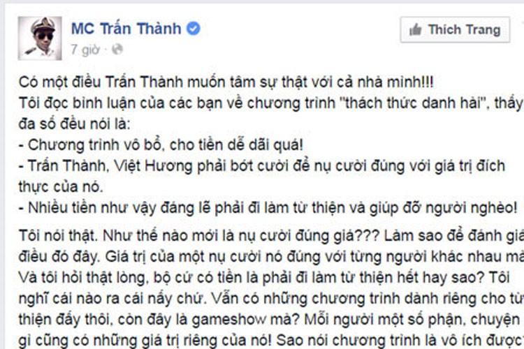 Tran Thanh tung nhieu lan cuoi de dai, chuong trinh mat tien oan-Hinh-11