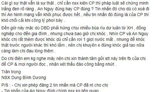 Ba Dung Binh Duong khuyen Cat Phuong dung khoc gia tao-Hinh-2