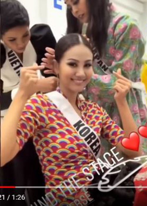 Canh tranh khoc liet, thi sinh Miss Universe van than thiet den kho tin