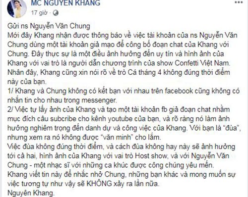 Nguyen Van Chung tung tin Nguyen Khang tuon dap an: Vui thoi dung vui qua!-Hinh-3