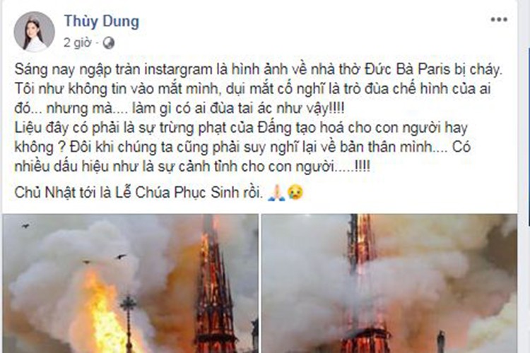 Vu chay Nha tho Duc Ba Paris: Sao Viet dau xot, cau nguyen-Hinh-9