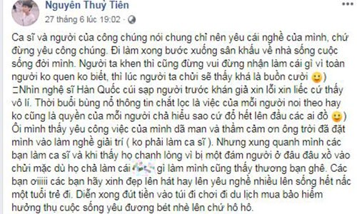 Tien Cookie khuyen ca si “khong yeu cong chung“: Suy nghi thien can!-Hinh-2