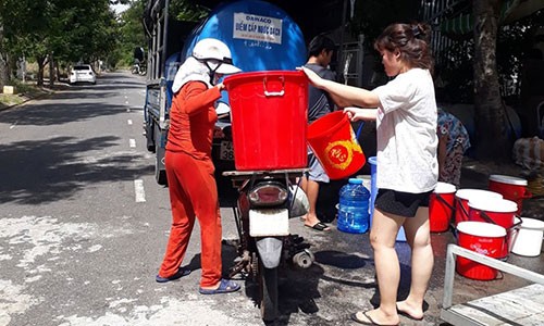 Cuoc song nguoi dan Da Nang dao lon do thieu nuoc sinh hoat