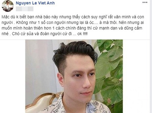 Viet Anh va loat sao mang antifan bang tu kho nghe: Ca gian mat khon!