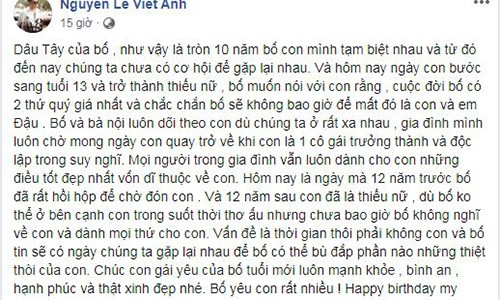 Viet Anh khoe con gai dau long 10 nam khong gap, vo cu to vo trach nhiem-Hinh-2