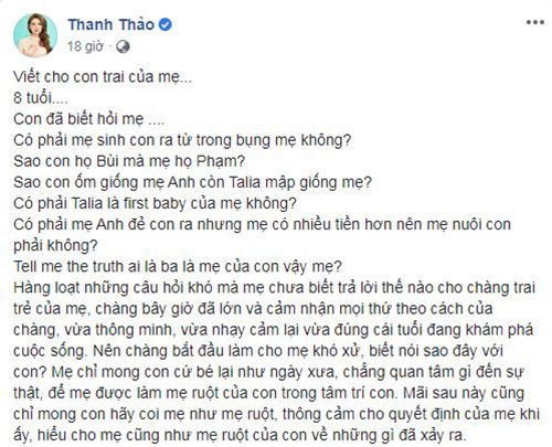 Thanh Thao nhac lai on ao cua Thuy Anh - Ngo Kien Huy, kho xu khi con nuoi hoi bo-Hinh-2