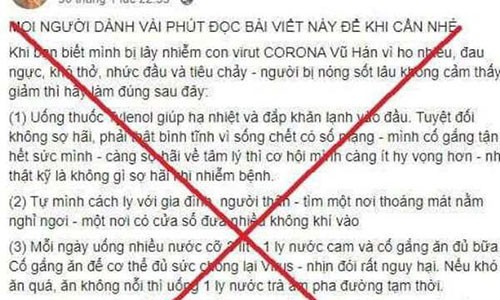 Them mot chu tai khoan dang tin sai ve dich benh Covid-19 bi phat 12,5 trieu dong