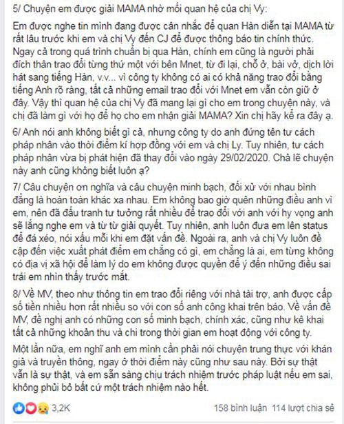Bi Chau Dang Khoa doi tien den bu lam MV, Orange va LyLy dap tra-Hinh-4